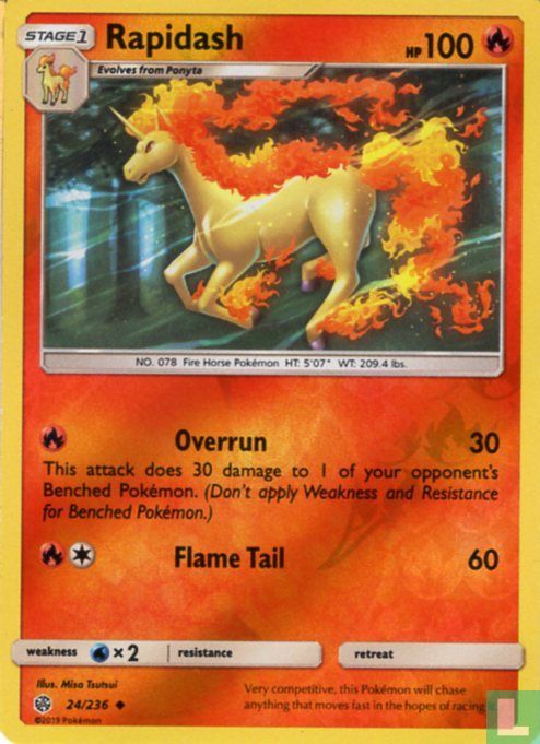 Rapidash (reversed holo)