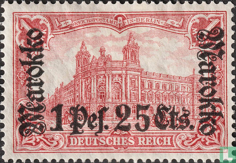 Timbres allemands avec surcharge