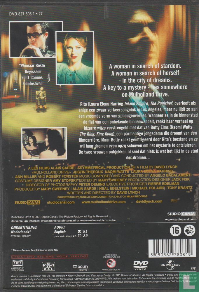 Mulholland Drive DVD (2010) - DVD - LastDodo