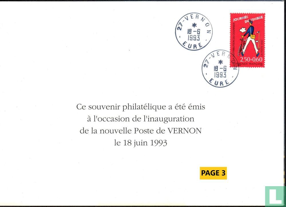 Inauguration de la poste de Vernon
