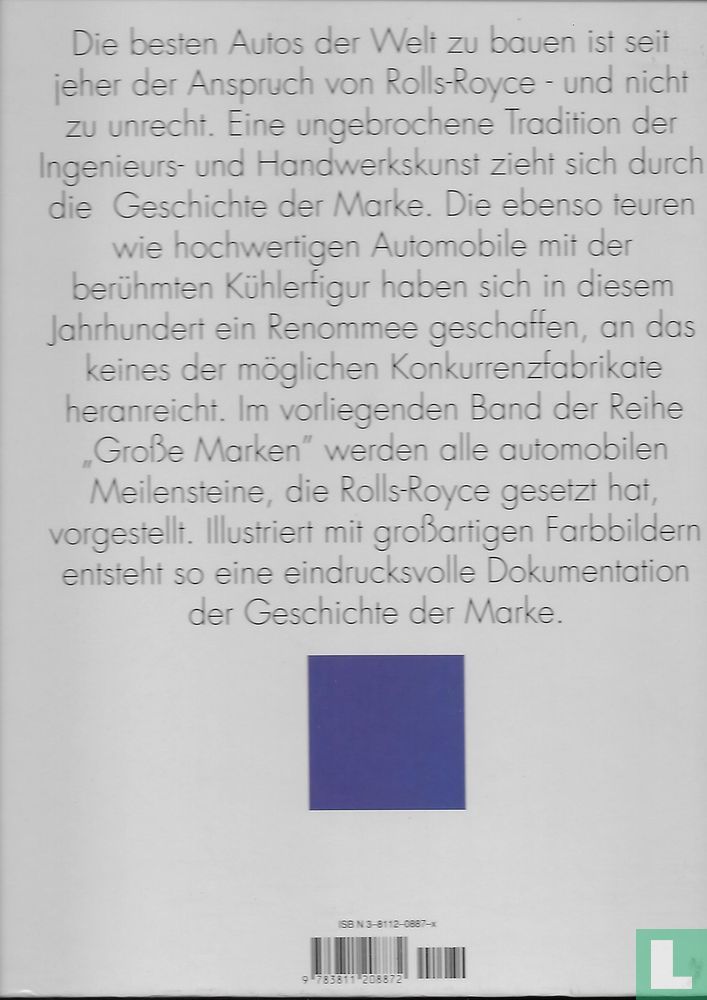 Grosse Marken Rolls-Royce