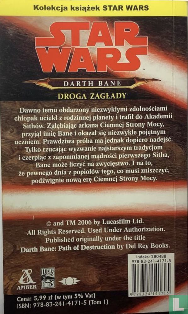 Darth Bane : Droga Zaglady