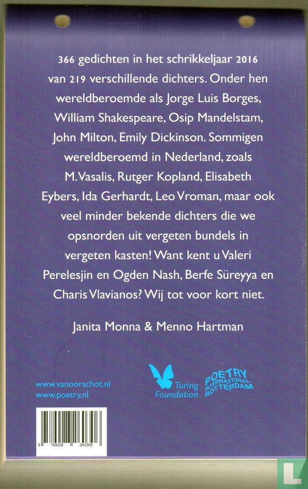 Poëziekalender 2016