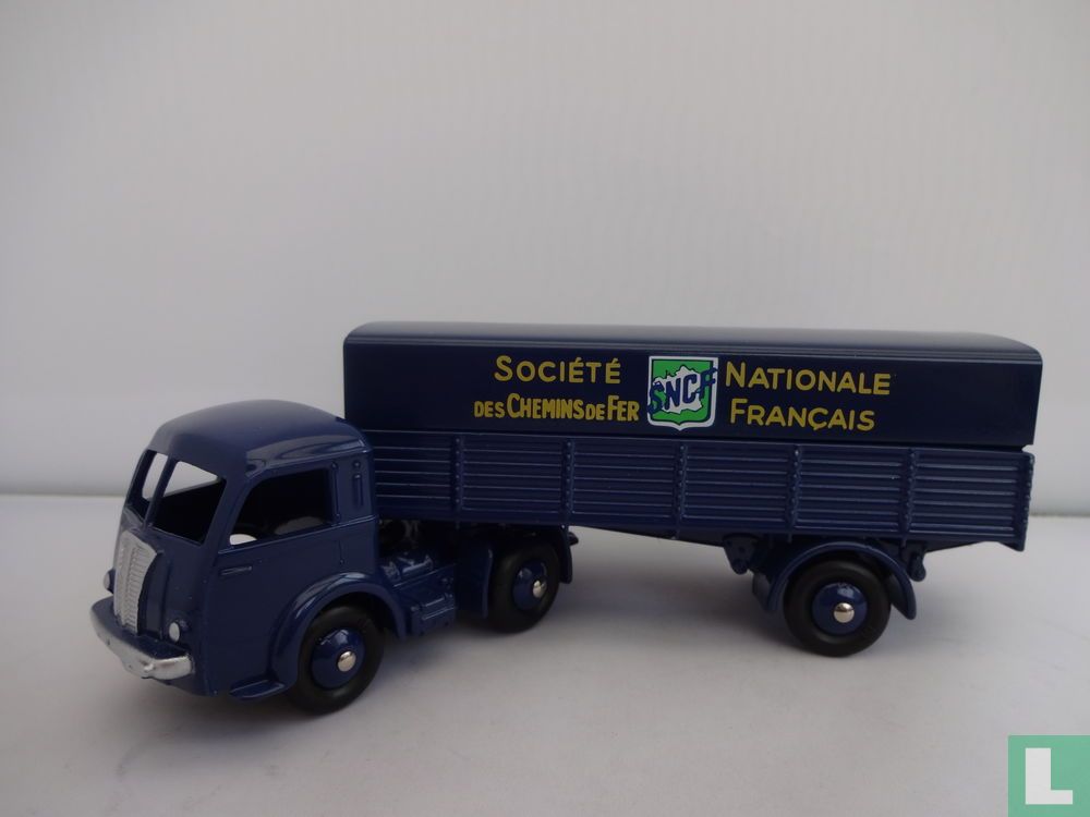 Voiture Miniature Dinky Toys Réédition Atlas UK - Tracteur Panhard Et Semi-remorque - Échelle 1:43