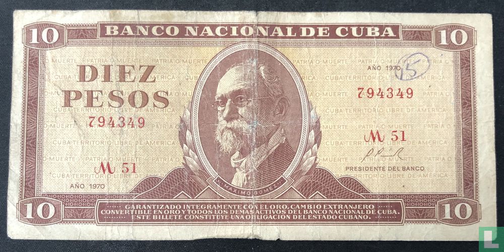 Cuba 10 pesos
