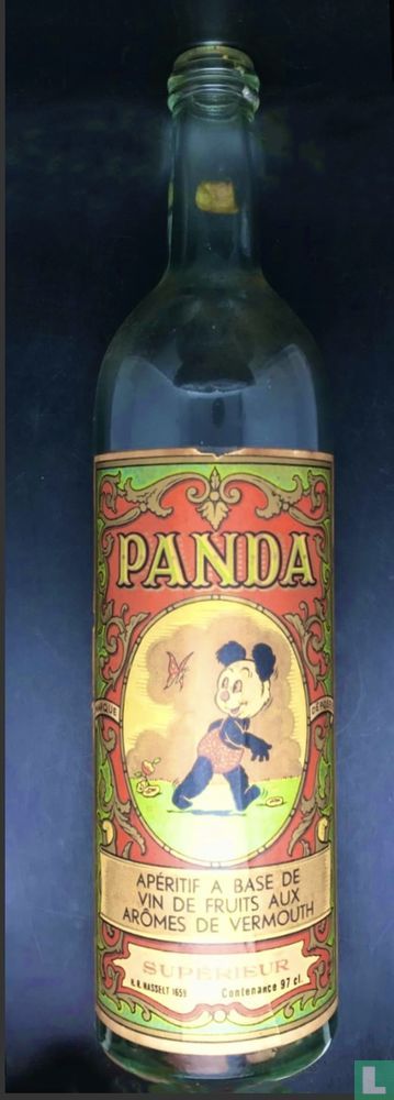 Fles aperitif "Panda"