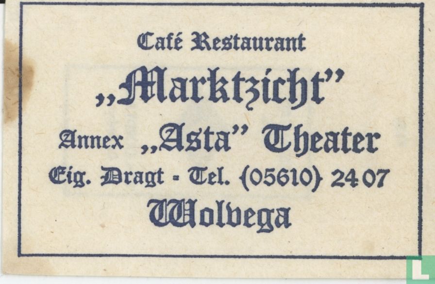 Café Restaurant "Marktzicht"