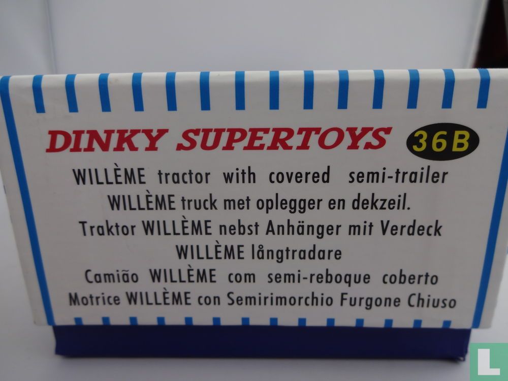 EDICOLA SEMI-REM001 Scala 1/43 | WILLEME LC610 TRUCK SEMI-REMORQUE TRANSPORT DU CERF 1952 RED