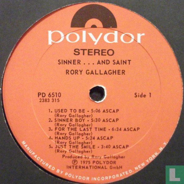 Sinner...and saint