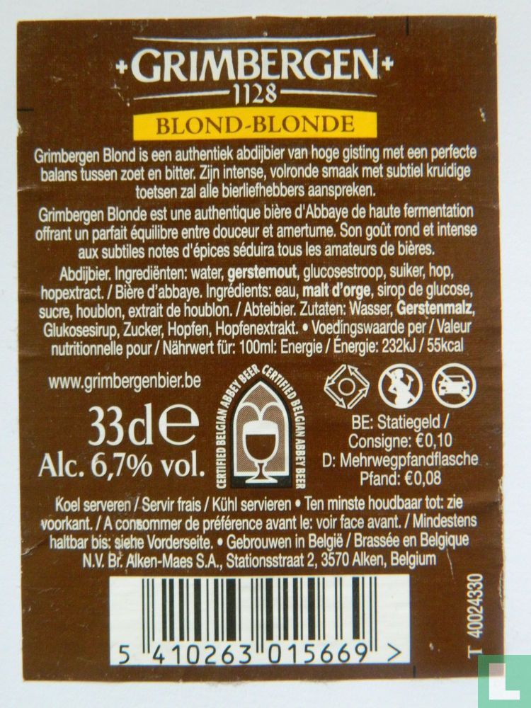 Grimbergen Blond-Blonde