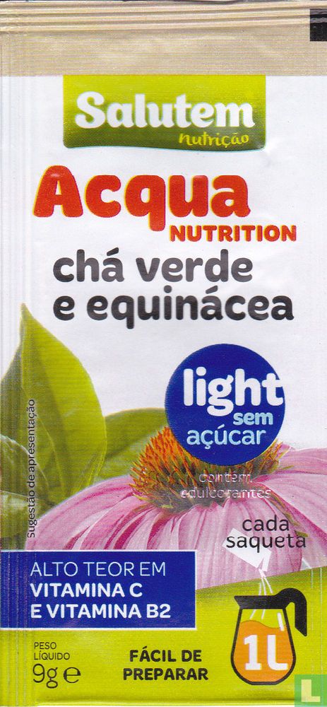 chá verde e equinácea