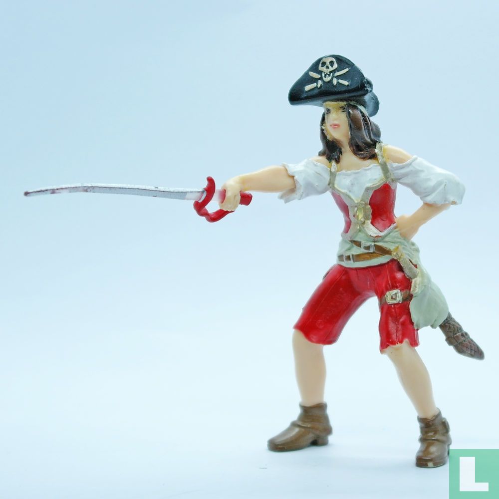 Piratenvrouw (rood)