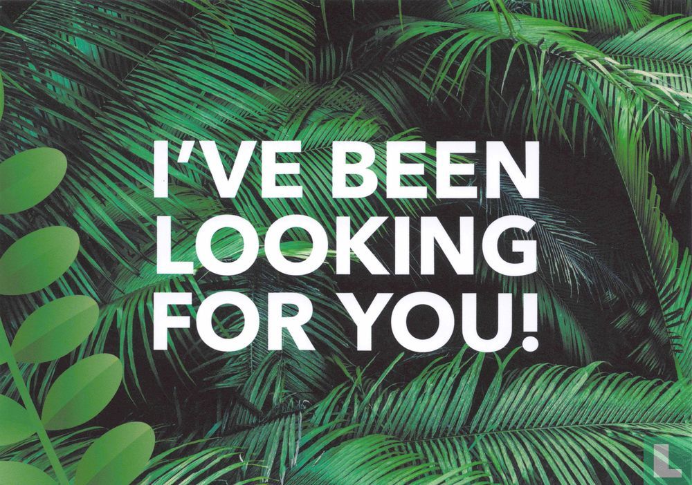 I'VE BEEN LOOKING FOR YOU!