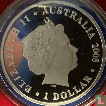 Australië 1 dollar 2008 (PROOF) "Australian Olympic Team - Beijing 2008"