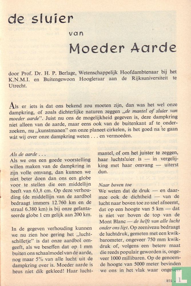 De mantel van moeder Aarde