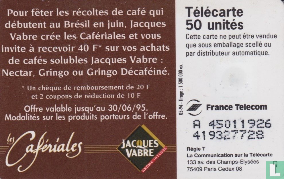 Jacques Vabres - Les Cafériales