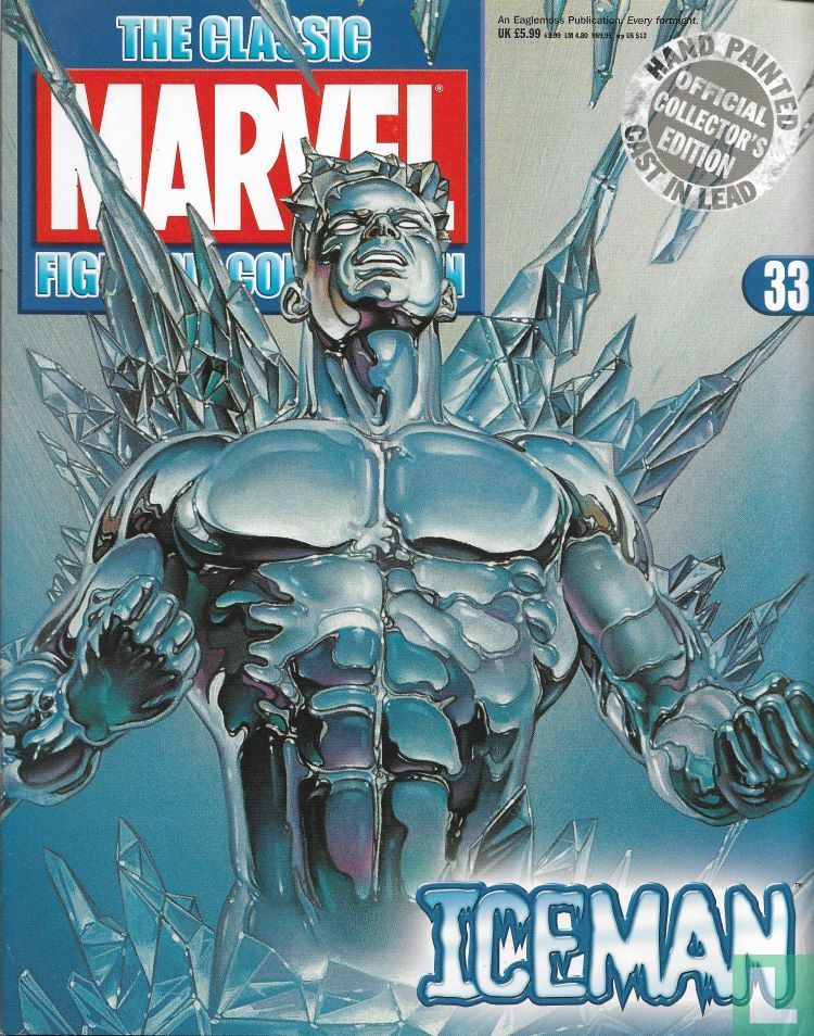 The Classic Marvel Figurine Collection 33 33 (2006) Iceman LastDodo
