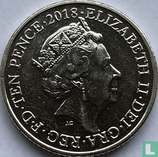 United Kingdom 10 pence 2018 "H - Houses of Parliament"