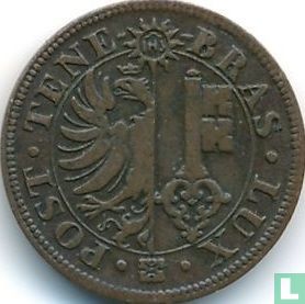 Geneva 2 centimes 1839
