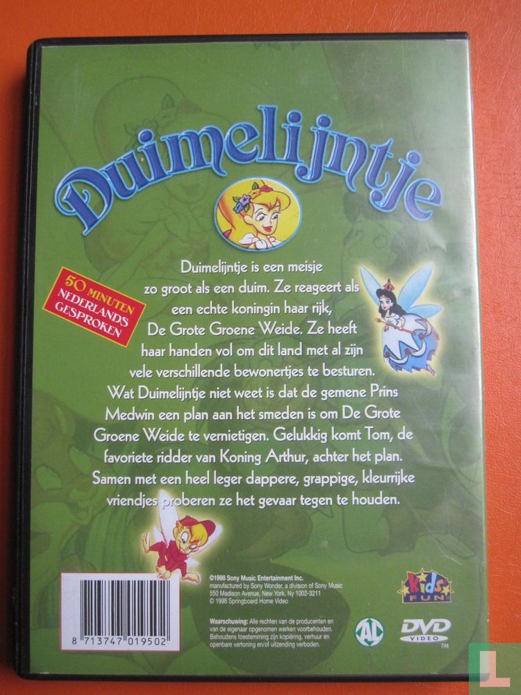 officieel toewijding handig Duimelijntje DVD (1998) - DVD - LastDodo
