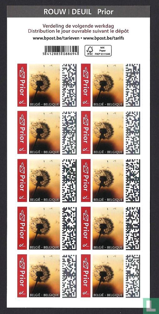 Mourning stamp