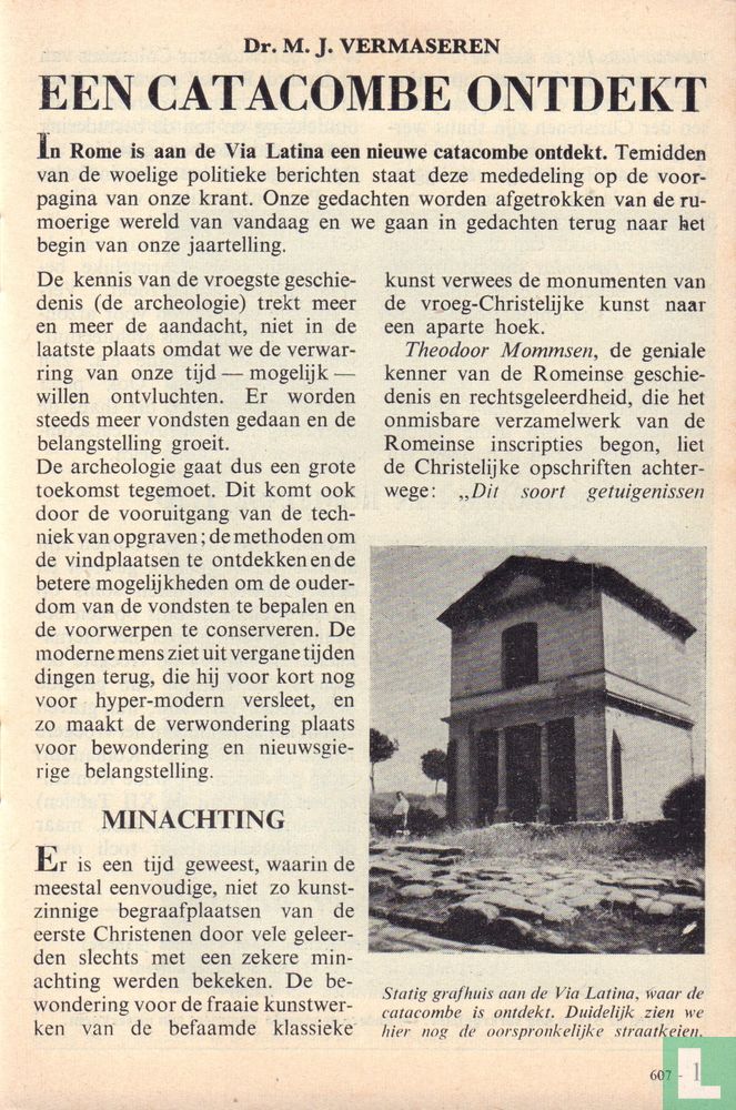 Catacombe ontdekt!