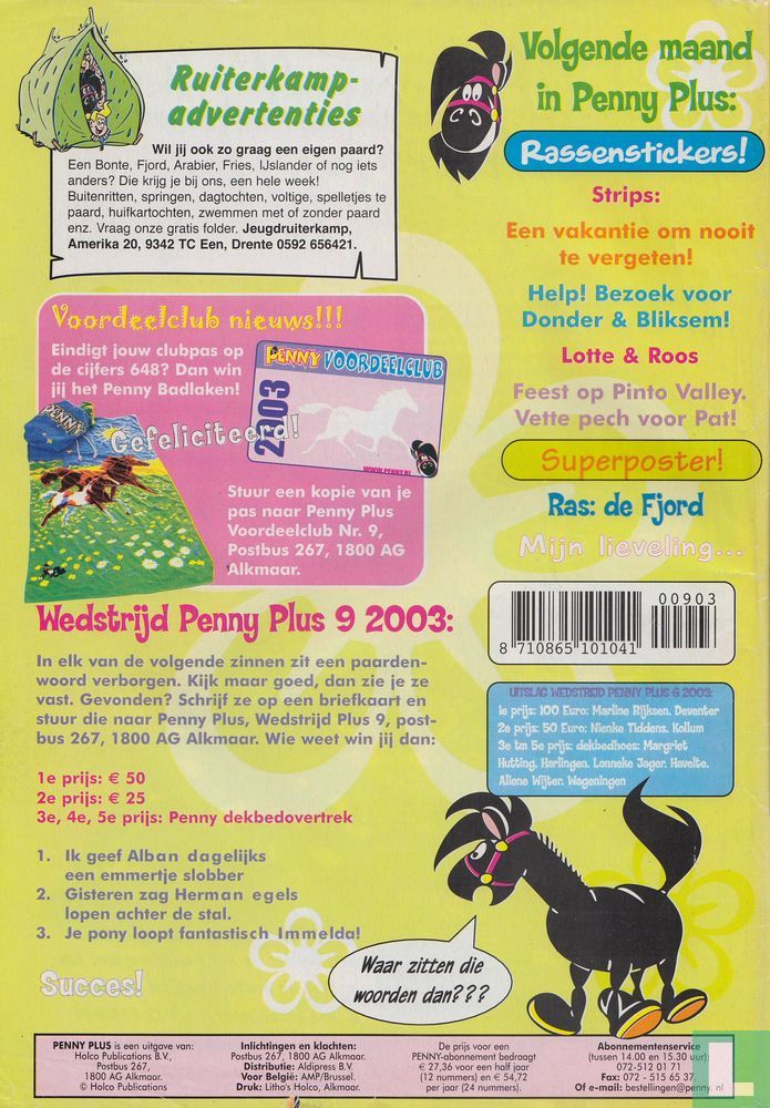 prioriteit slim Geestig Penny Plus 9 9 (2003) - Penny Plus (tijdschrift) - LastDodo