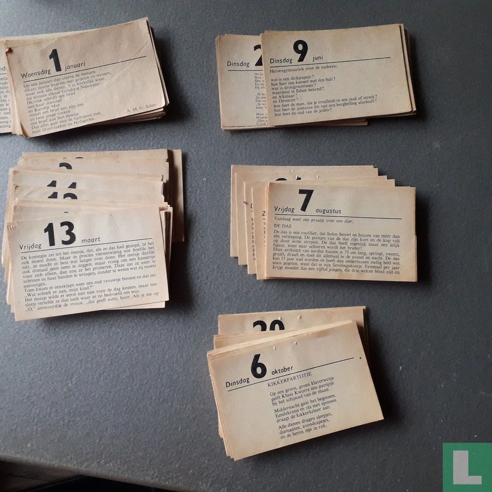 Scheurkalender 1947
