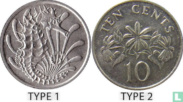 Singapur 10 Cent 1985 (Typ 2)
