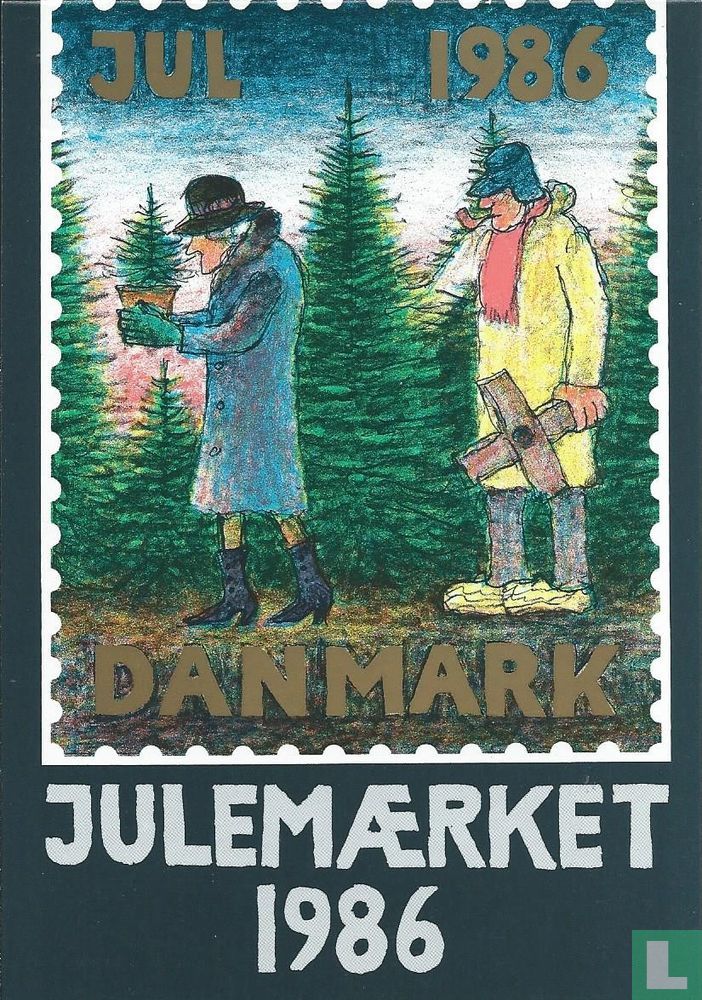 Fanion Vintage Danemark - Qualification Euro 1986 - Collection Football