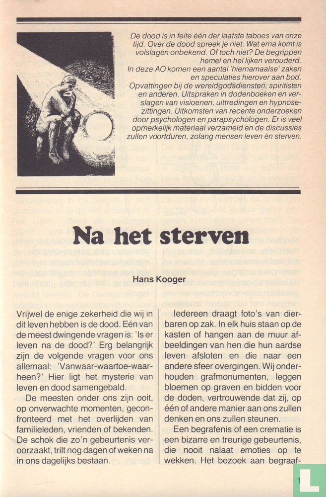 Na het sterven