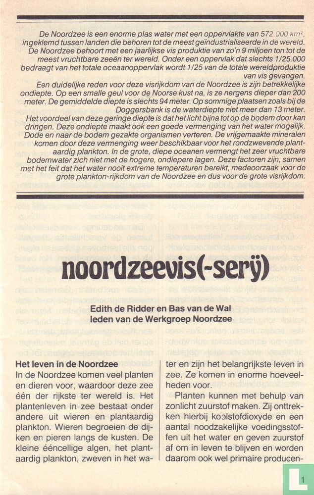 Noordzeevis(-serÿ)
