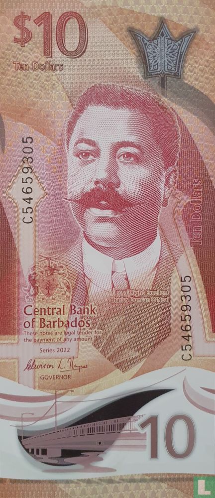 Barbade 10 dollars