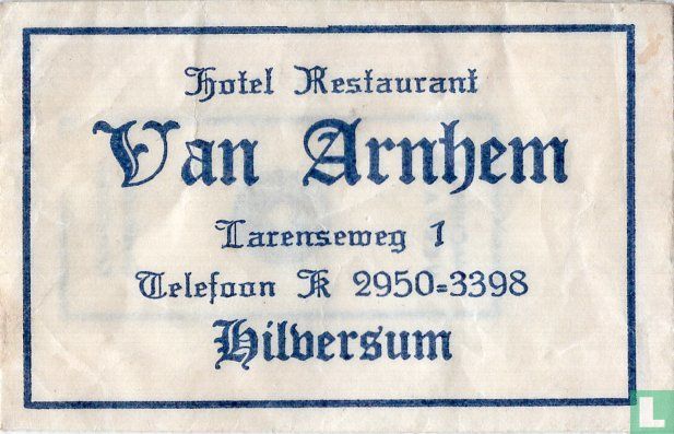 Hotel Restaurant Van Arnhem