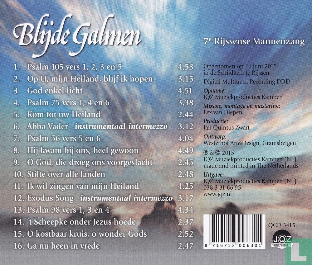Blijde galmen
