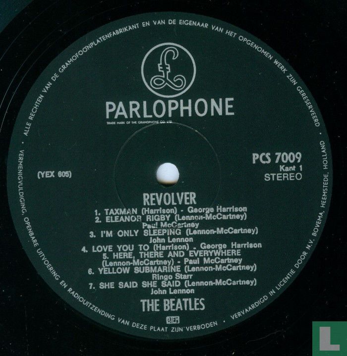 Revolver LP PCS 7009 (1966) - Beatles, The - LastDodo