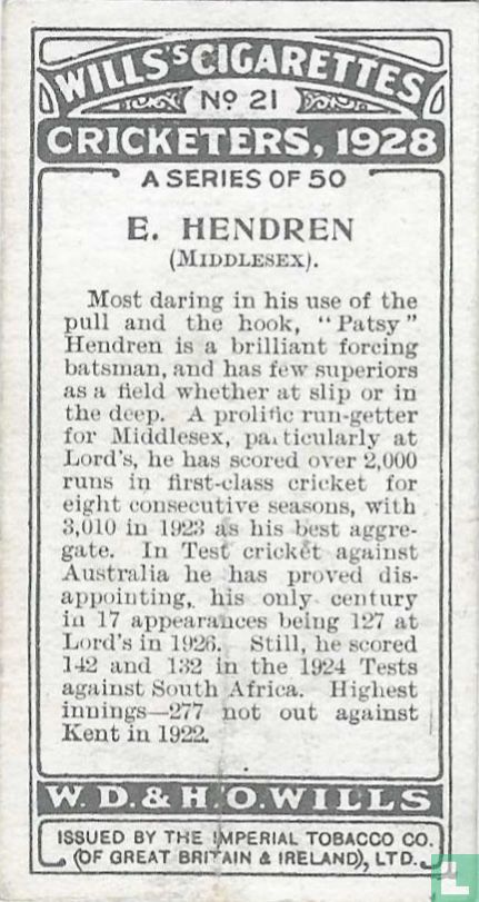 E. Hendren (Middlesex)