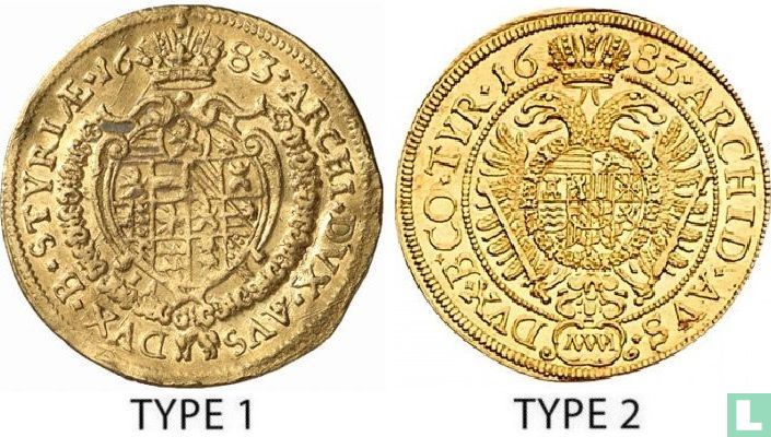 Austria 1 ducat 1683 (type 2)