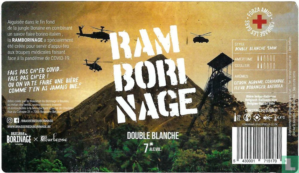Ram Bori Nage - Double blanche (2022) - Brasserie du Borinage, Obourg -  LastDodo