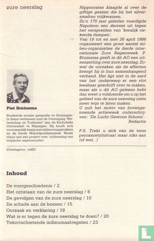 Zure neerslag