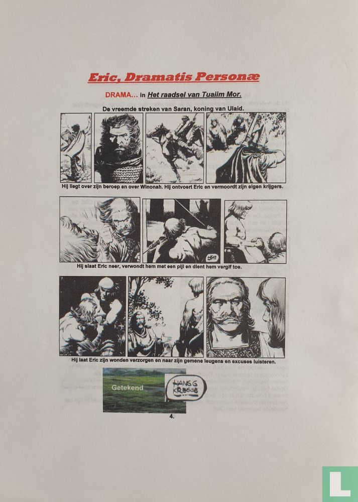 Eric, Dramatis Personæ