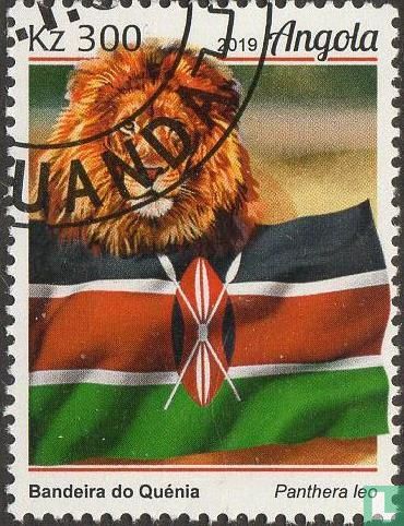 Lion and flag