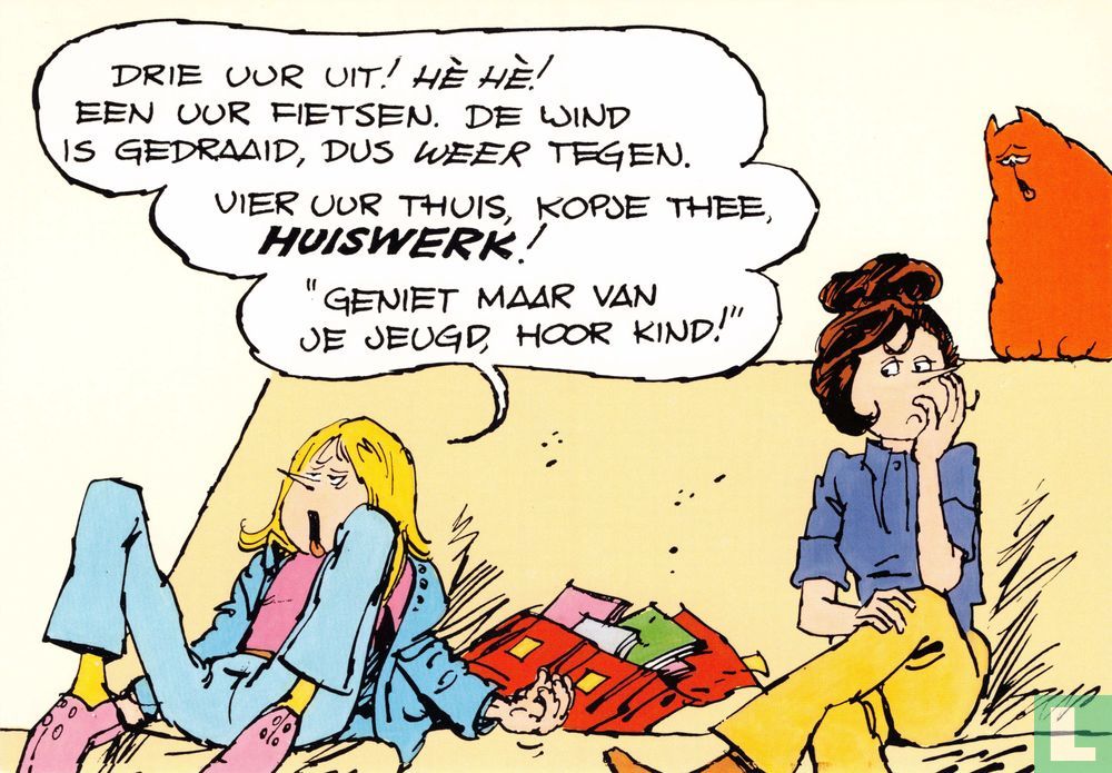 Drie uur uit! Hè hè!