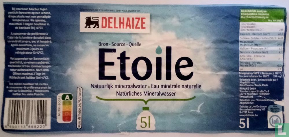 Delhaize étoile 5L