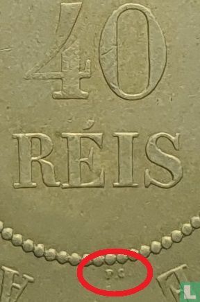 Brasilien 40 Réis 1911