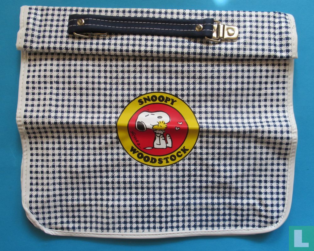 Snoopy Kunstleren Schooltas