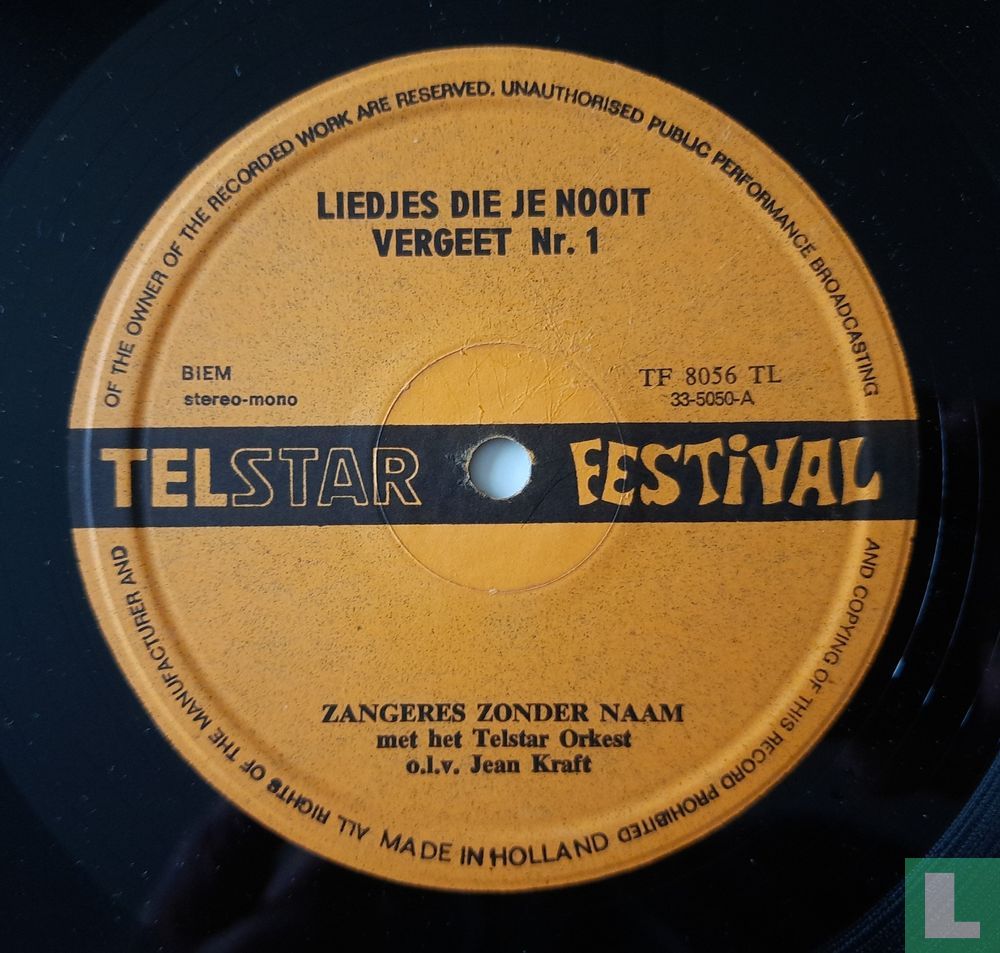 Liedjes die je nooit vergeet nr. 1