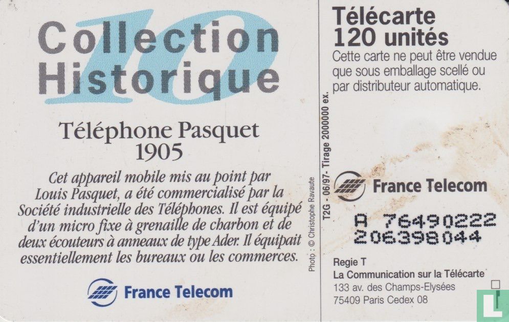Téléphone Pasquet