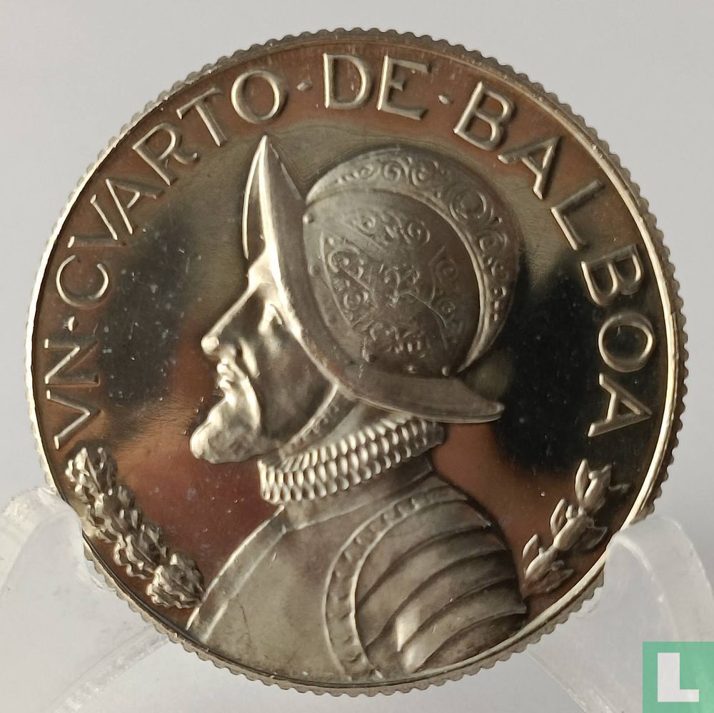 Panama ¼ balboa 1966 (PROOF)