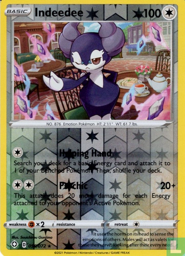 Indeedee (reversed holo)